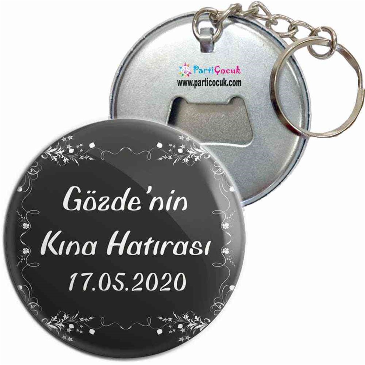 Kına Hatırası Fotolu Anahtarlık Açacak 