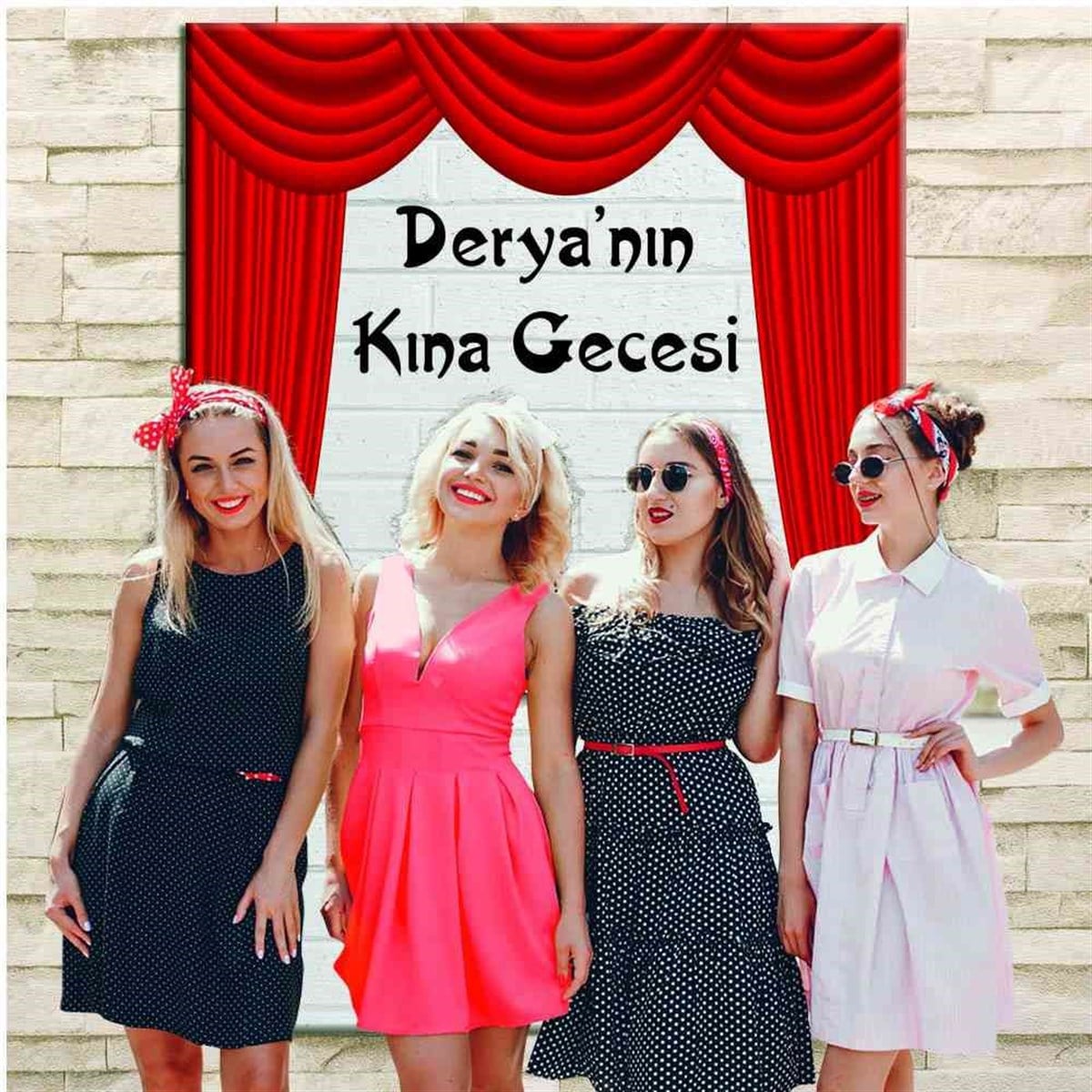 Kına Masası Arka Fon Tasarımı 