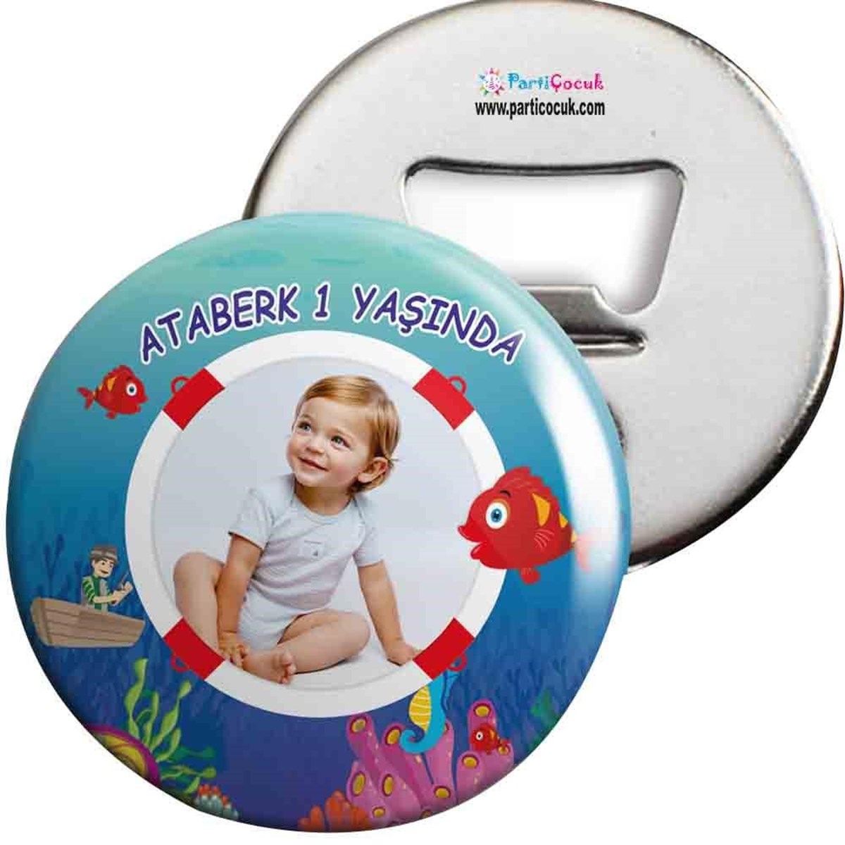 Kırmızı Balık Konsept Açacaklı Magnet Kişiye Özel 