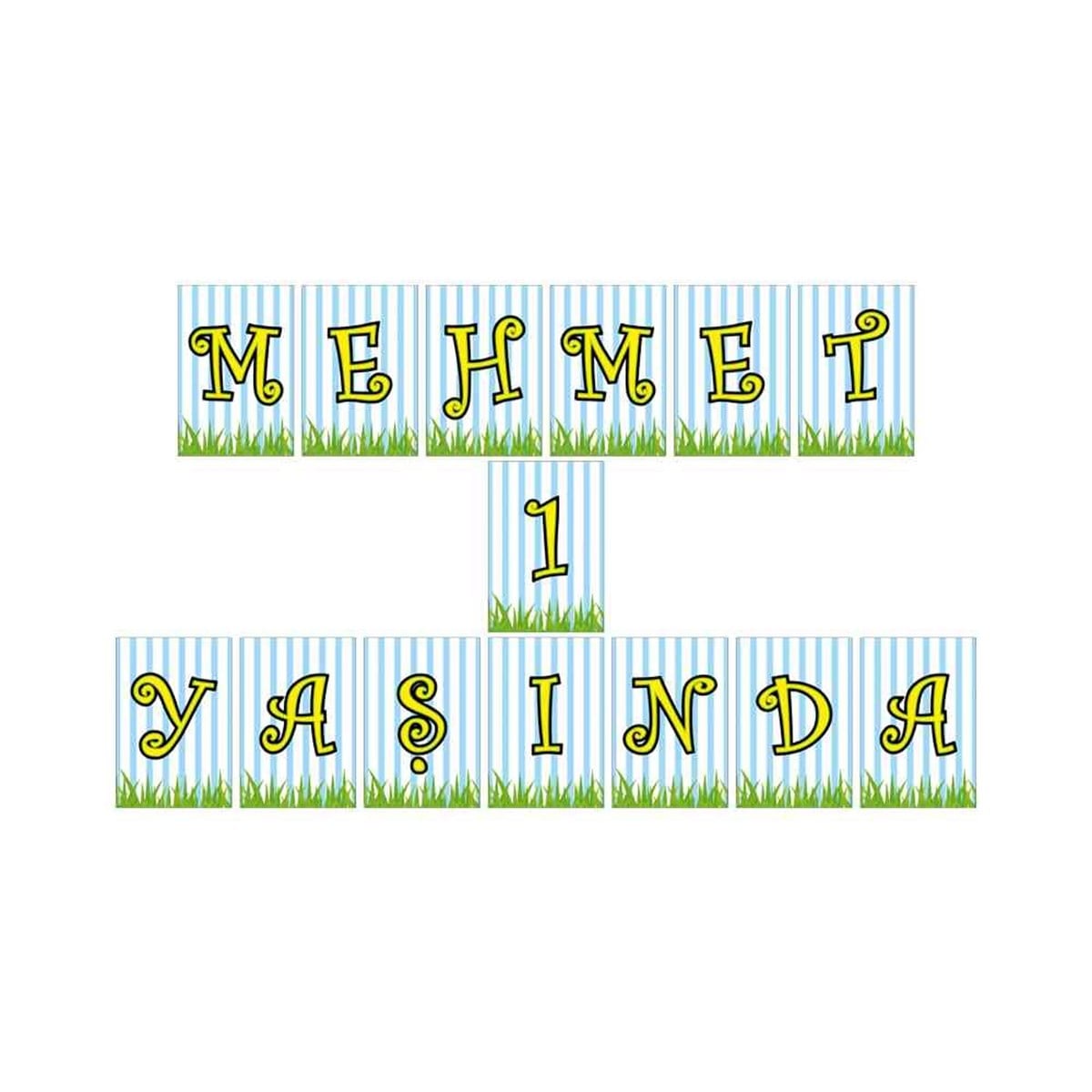 Kırmızı Balık Konsept Harf Banner 