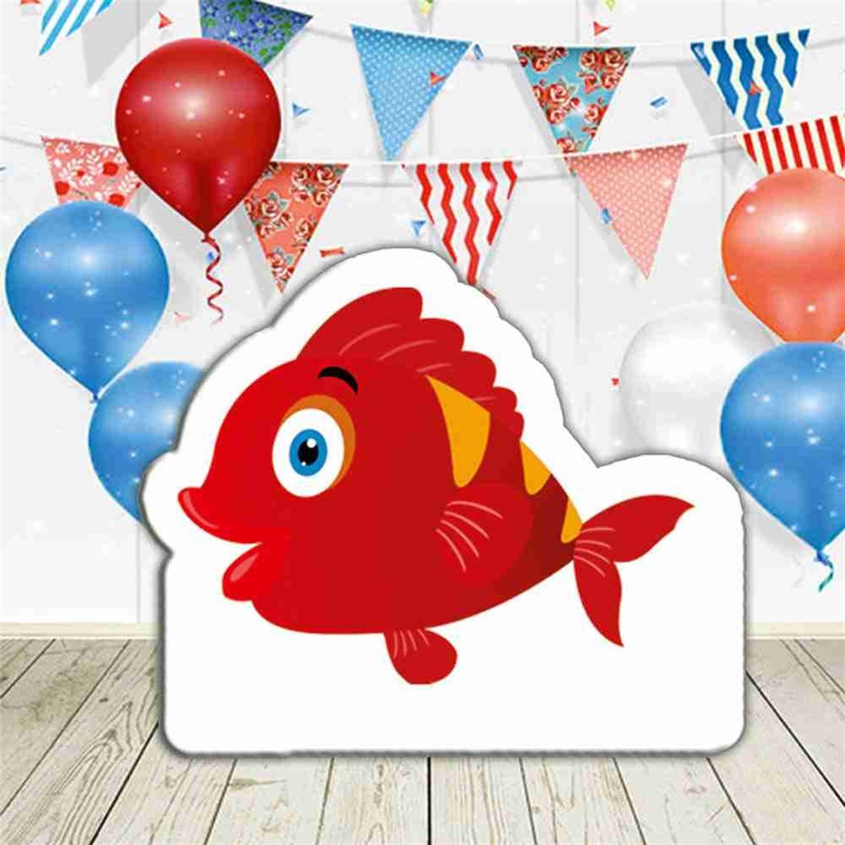 Kırmızı Balık Şekilli Pano 