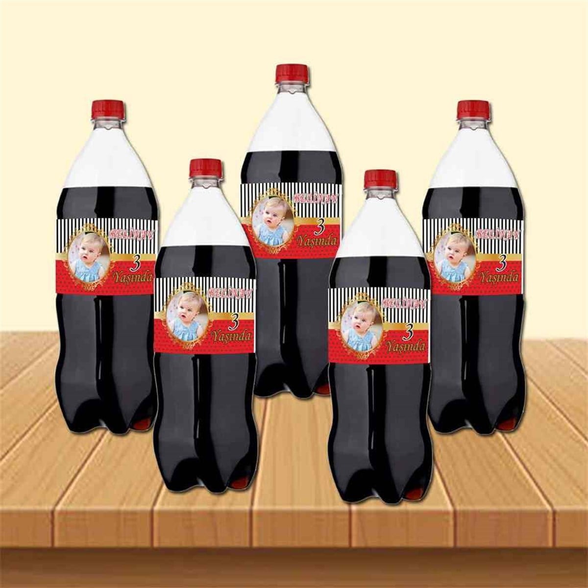 Kırmızılı Gold Cola Şisesi Bandı 