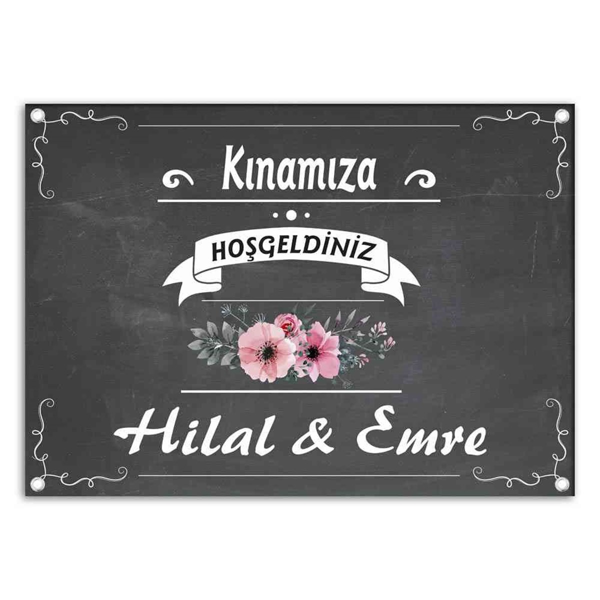 Kişiye Özel Kına Afişi 