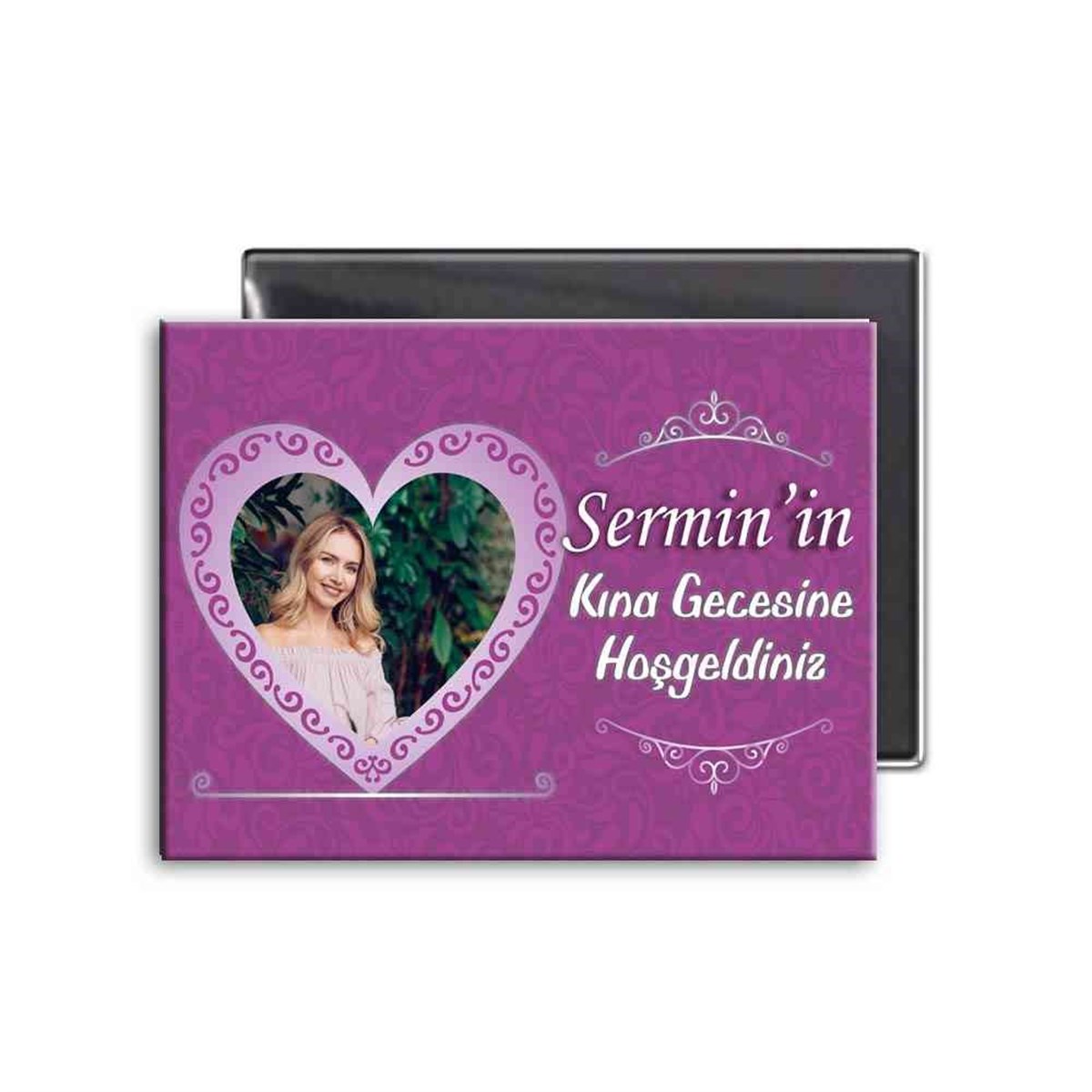 Kişiye Özel Resimli İsimli Kına Magnet 