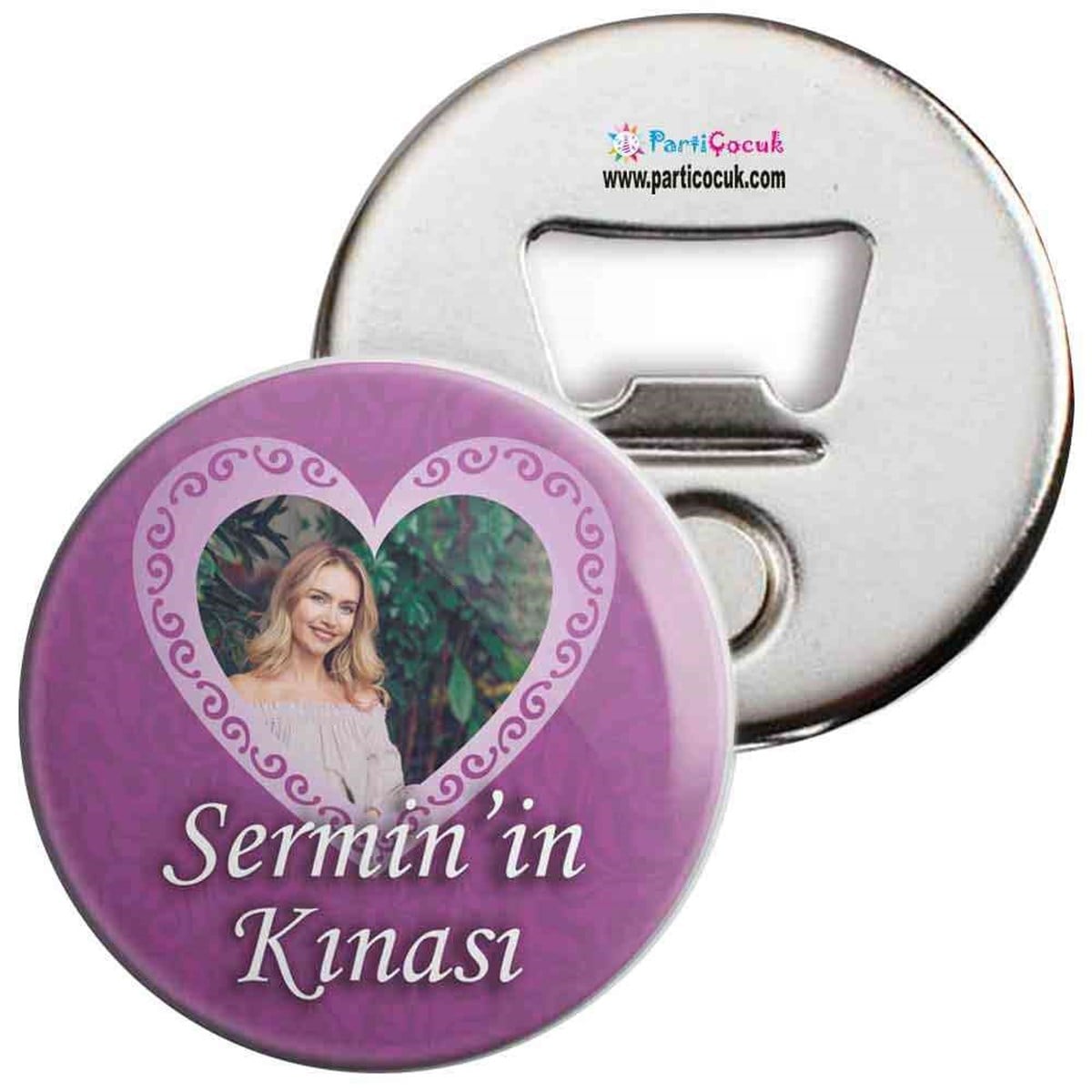 Kişiye Özel Resimli İsimli Kına Magnet Açacak  