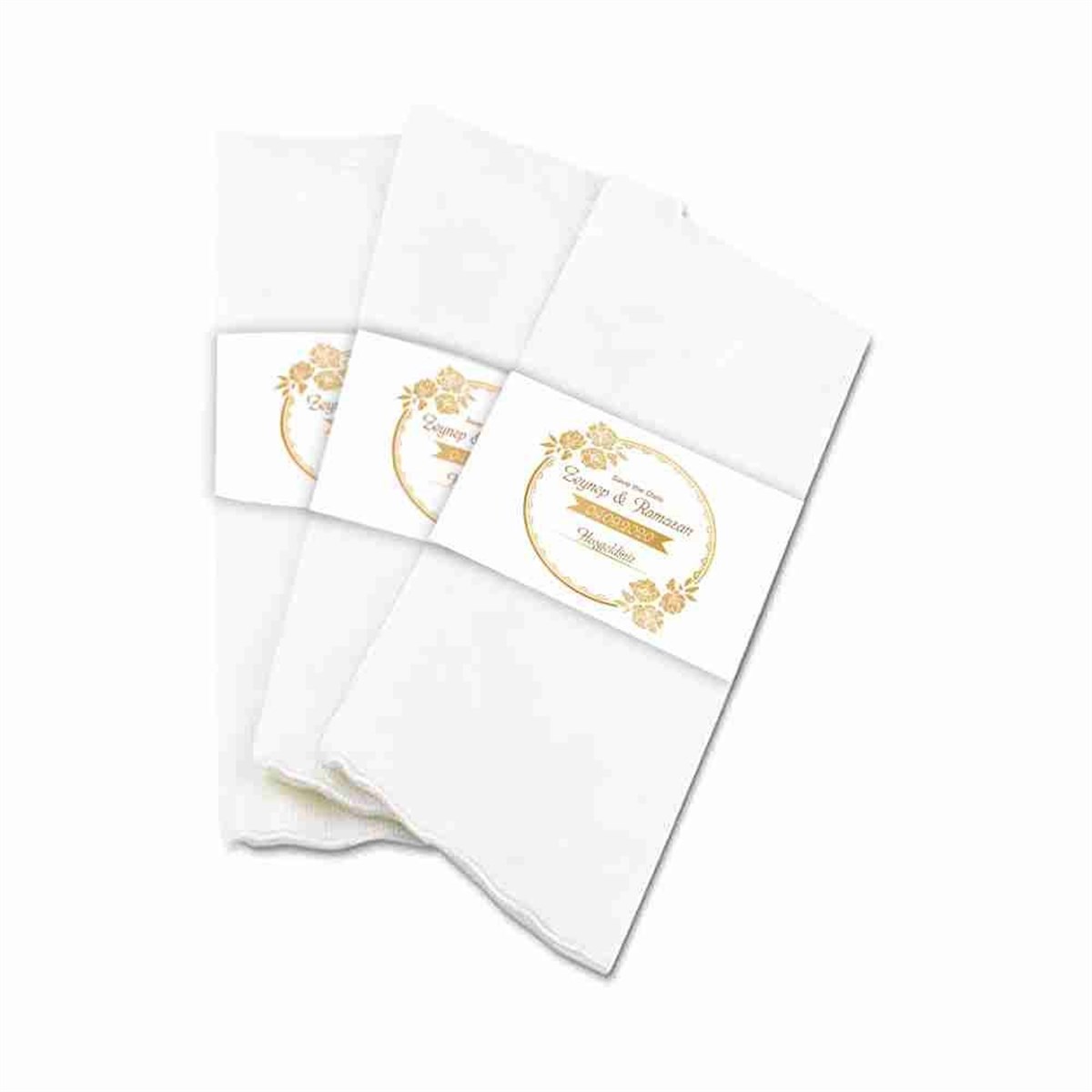 Kişiye Özel Süsleme Peçete Sargı Baskı 