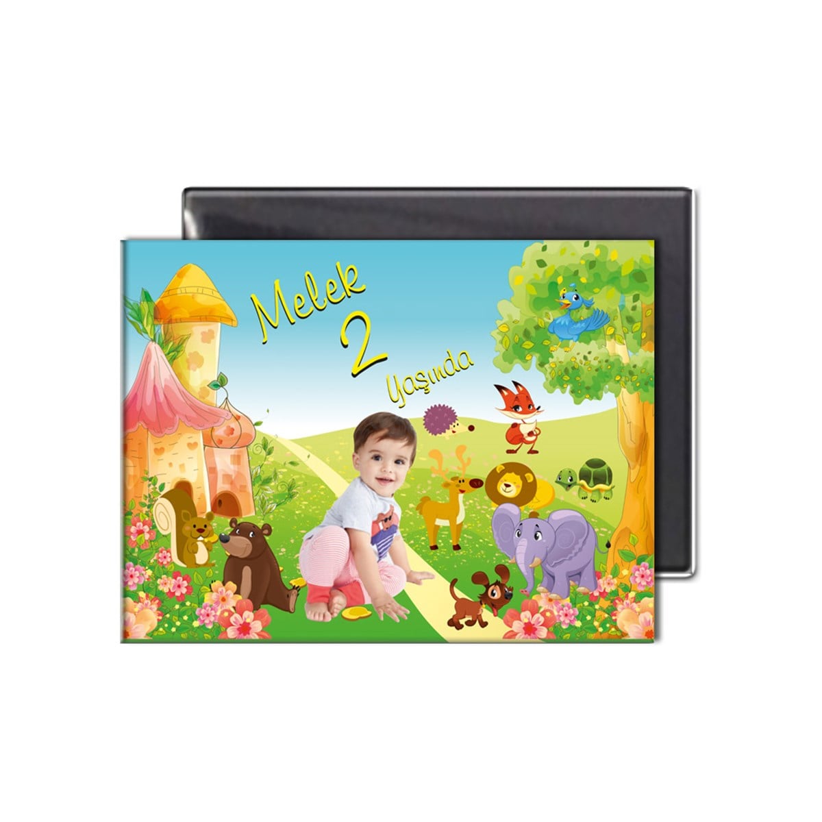 Kız Bebek Doğum Günü Magneti   