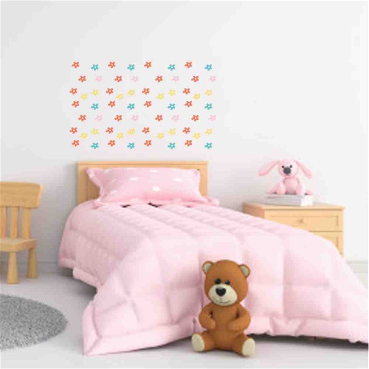 Kız Bebek Odası Süsleme Duvar Sticker 