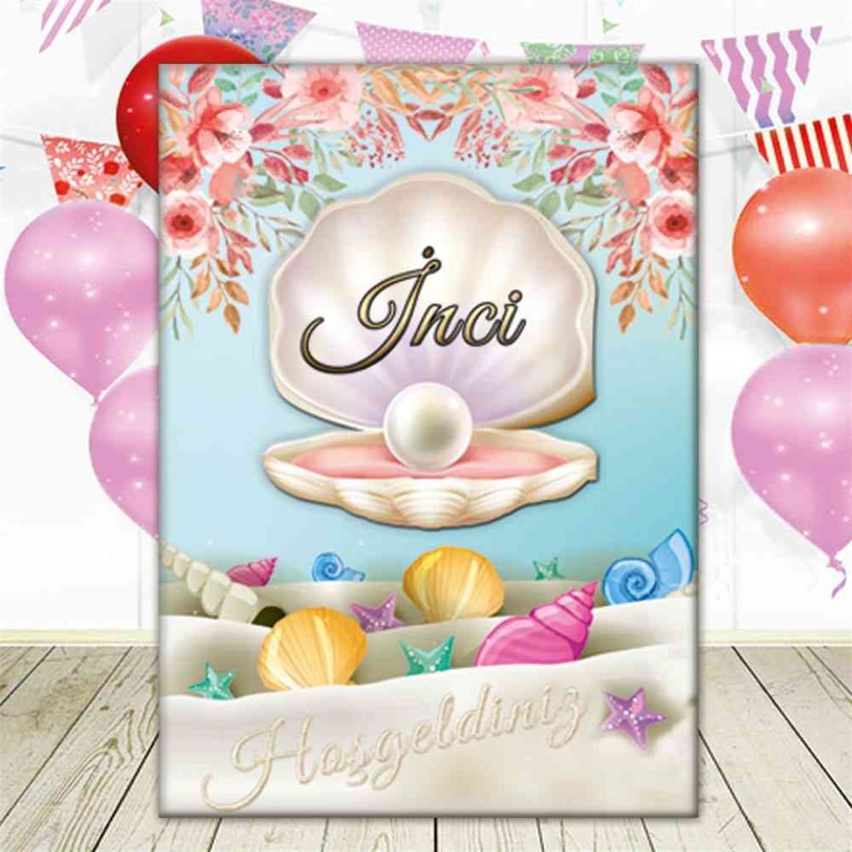 Kız Çocuğu Ayaklı Pano  