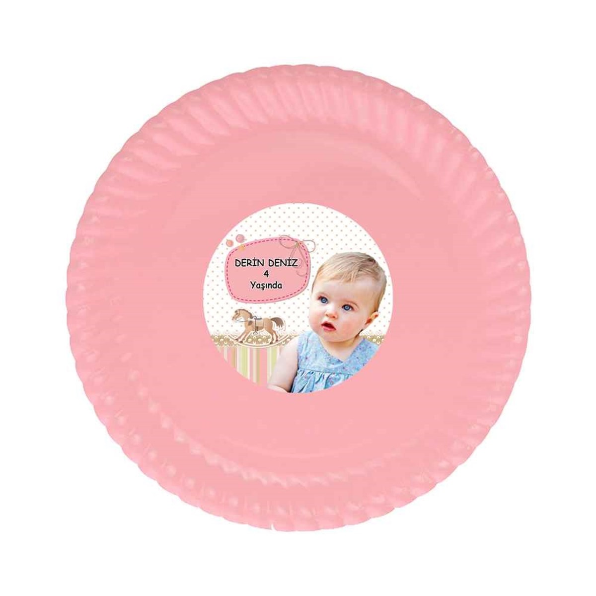 Kız Çocuğu Etiketli Tabak  