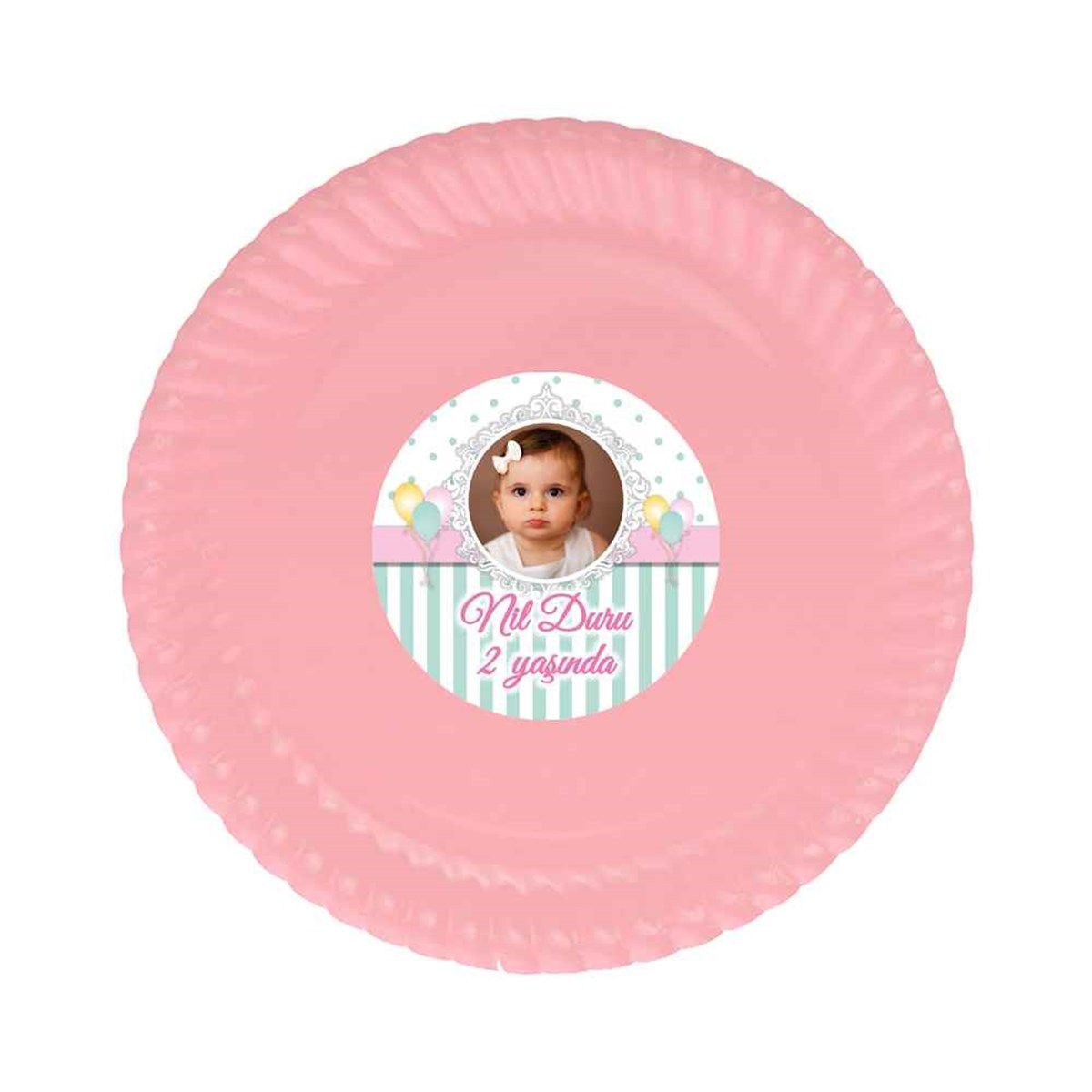 Kız Çocuğu Etiketli Tabak  