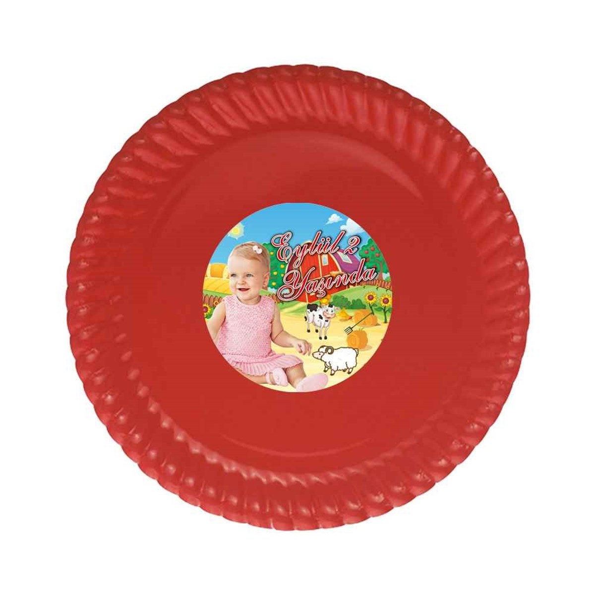 Kız Çocuğu Etiketli Tabak  