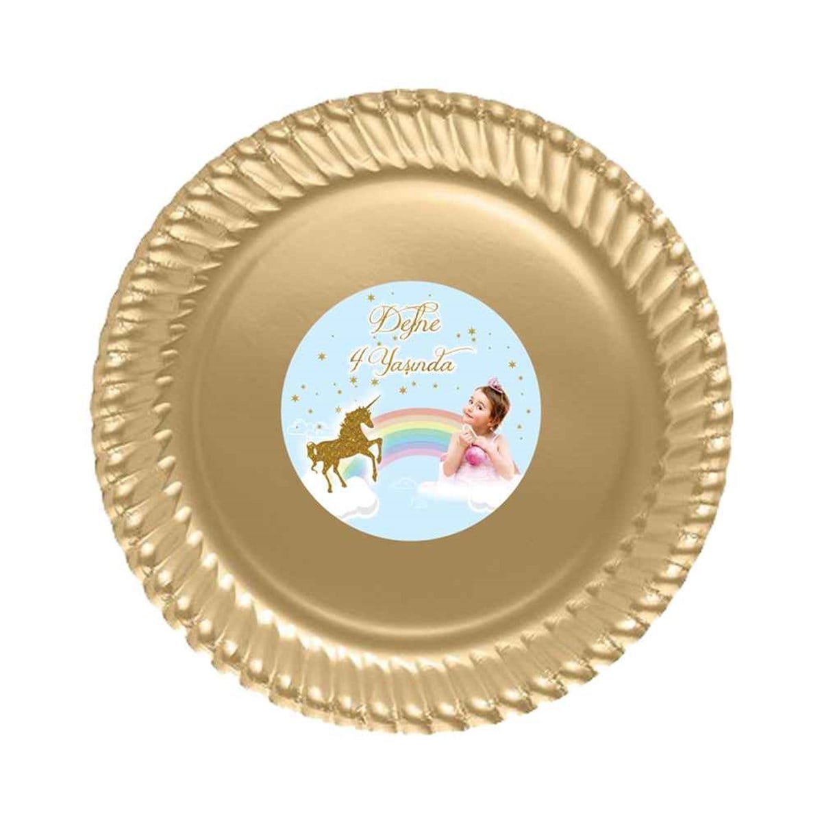 Kız Çocuğu Etiketli Tabak 