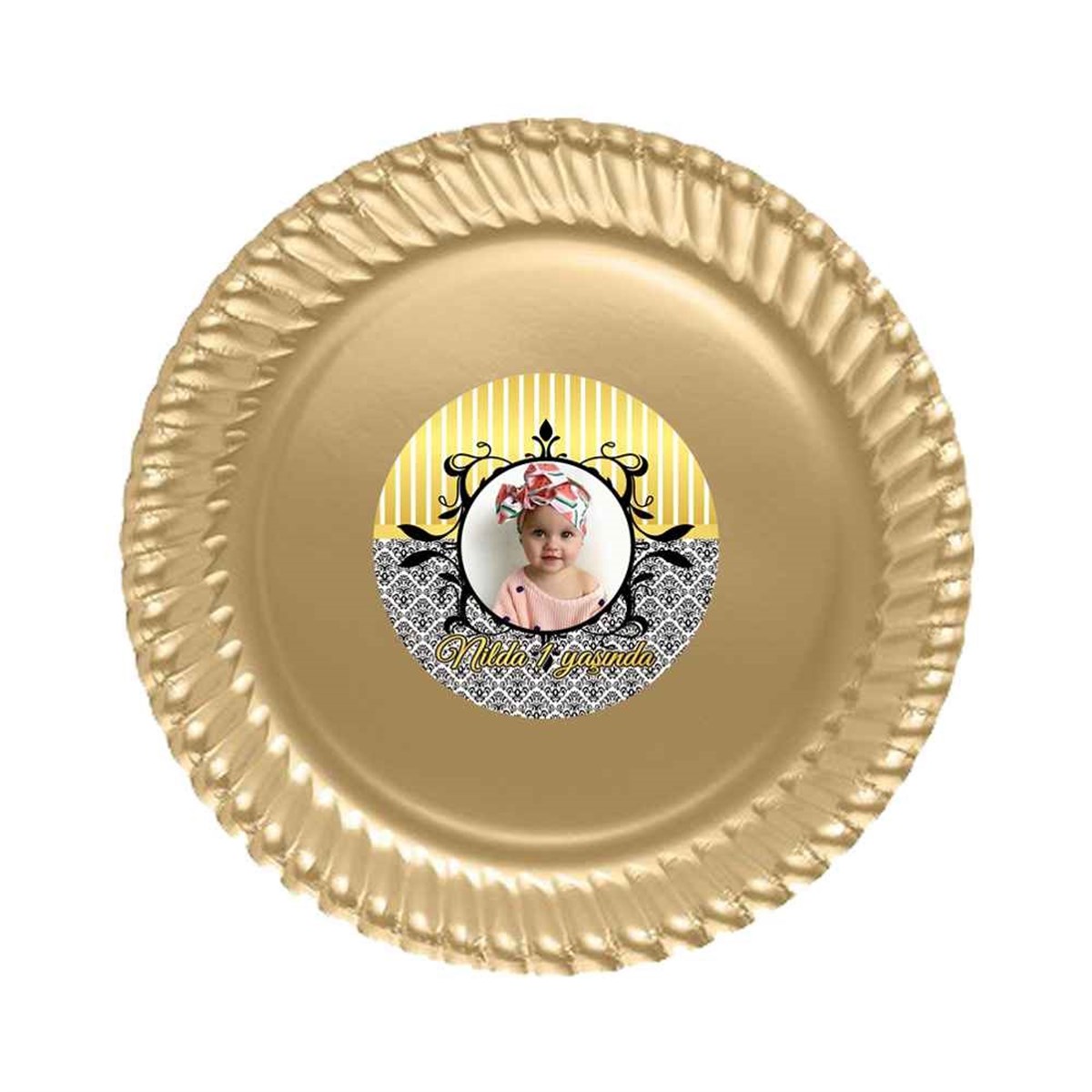 Kız Çocuğu Etiketli Tabak 