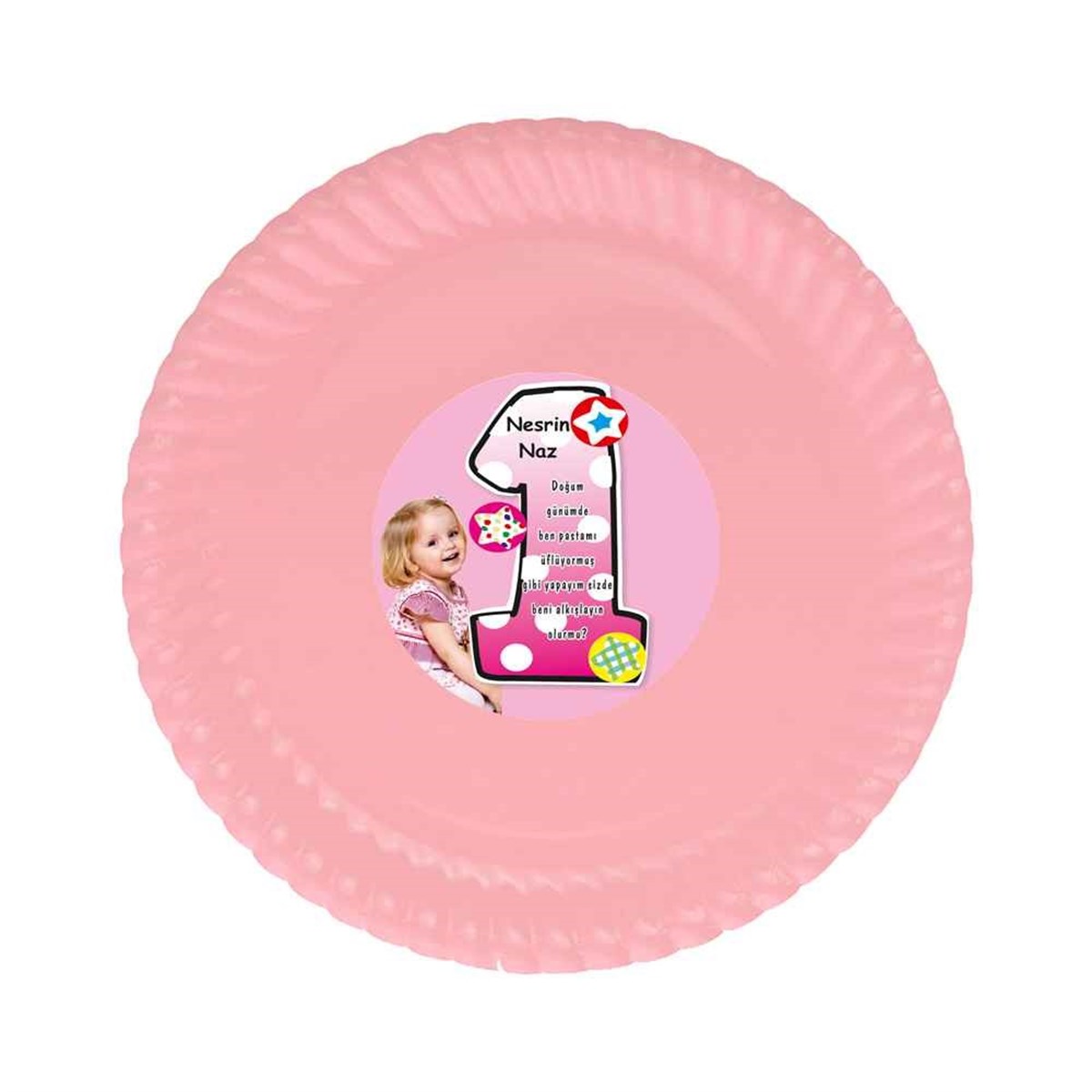 Kız Çocuğu Etiketli Tabak  