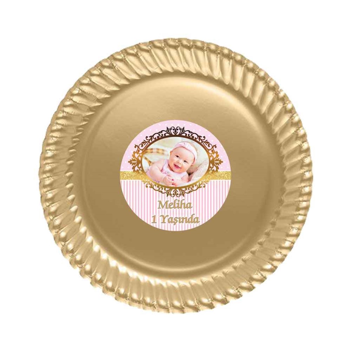 Kız Çocuğu Etiketli Tabak 