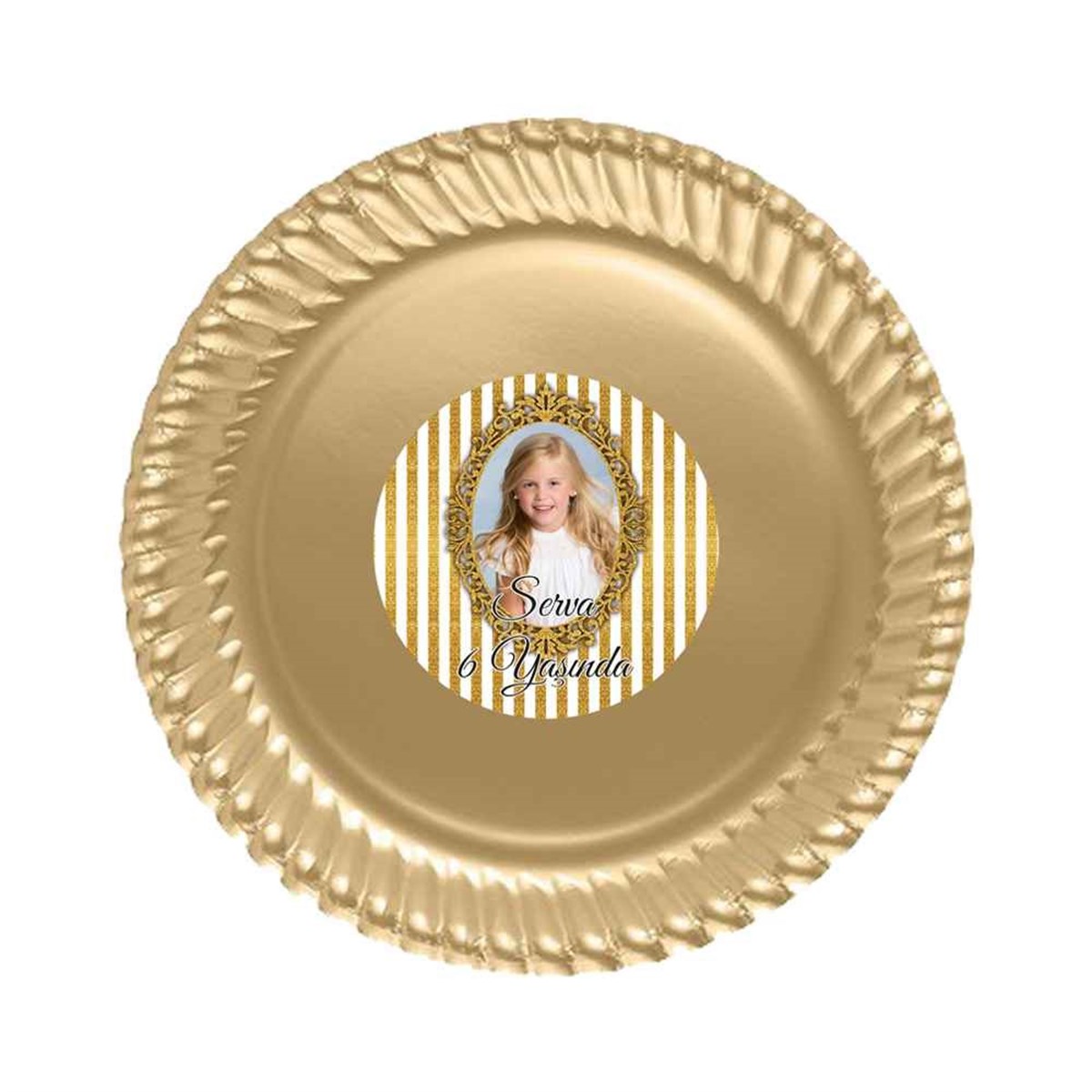 Kız Çocuğu Etiketli Tabak 