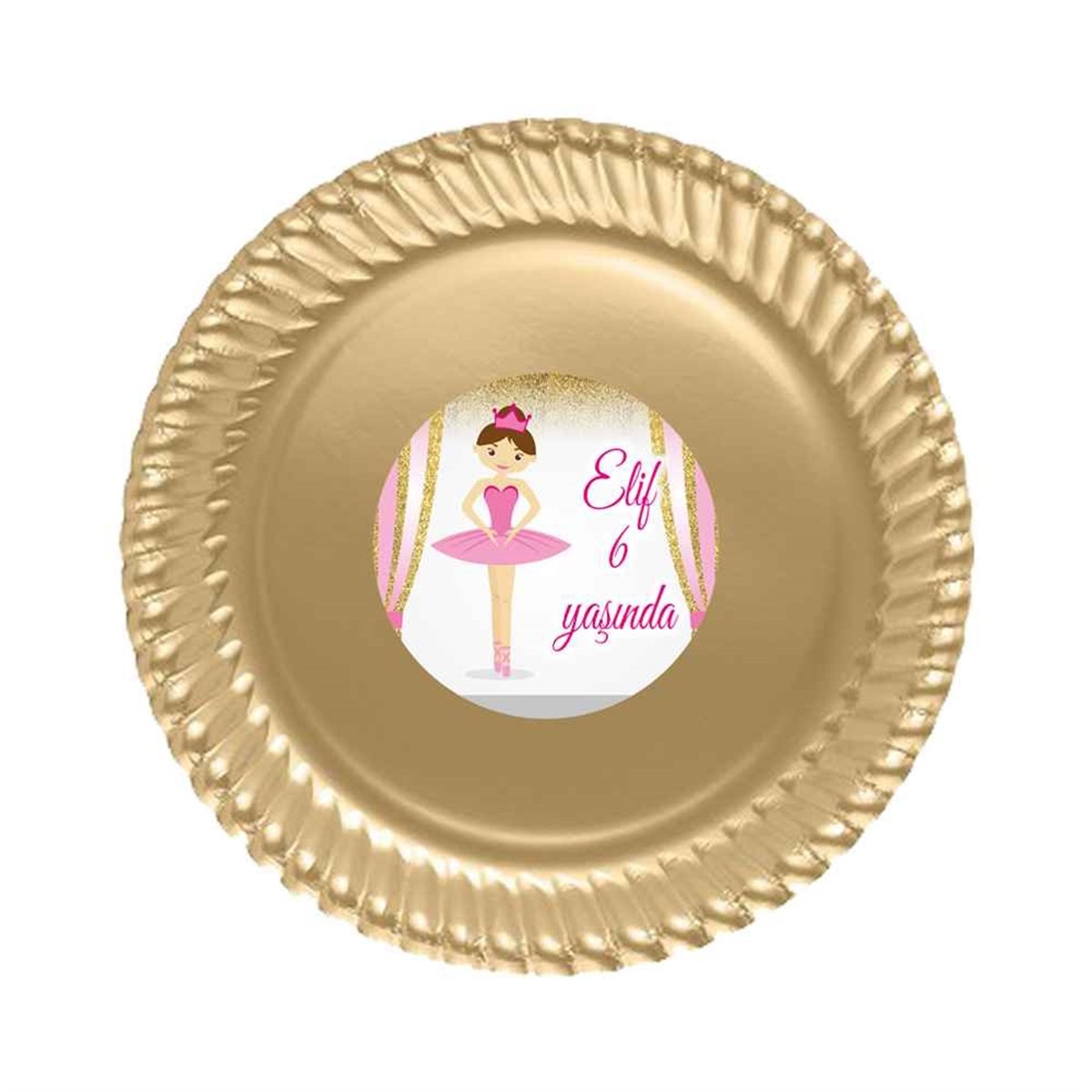 Kız Çocuğu Etiketli Tabak 