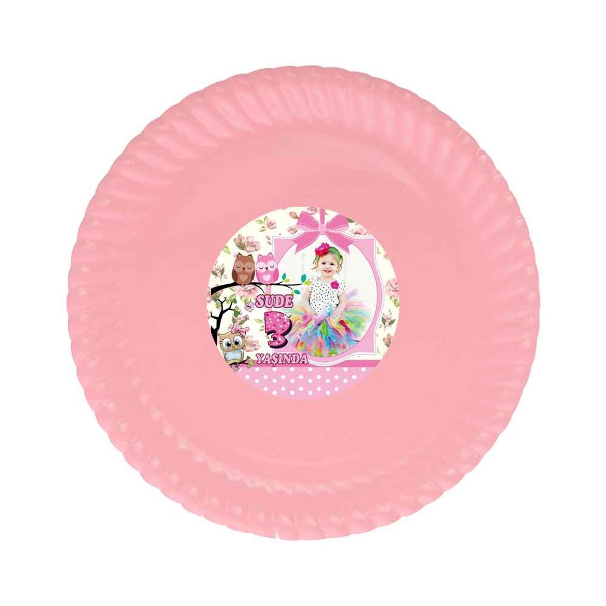 Kız Çocuğu Etiketli Tabak 