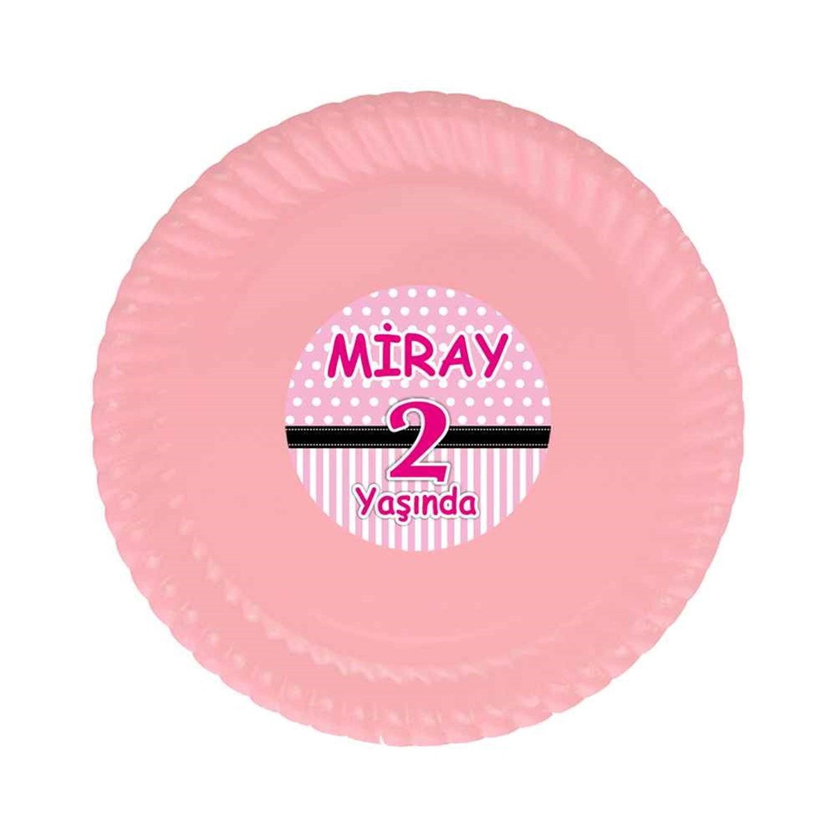 Kız Çocuğu Etiketli Tabak 