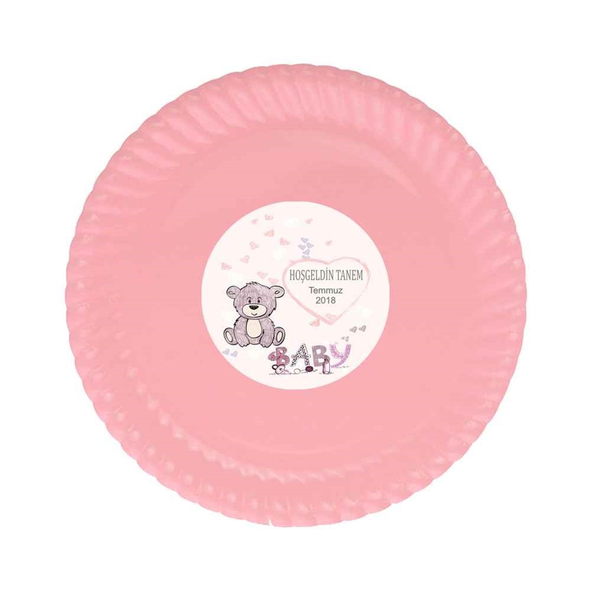 Kız Çocuğu Etiketli Tabak  