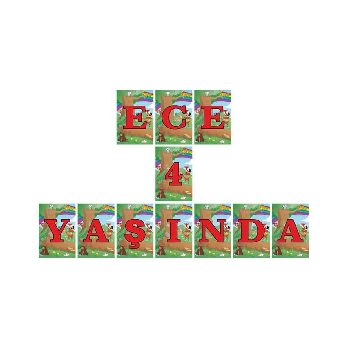 Kız Çocuğu Harf Banner  