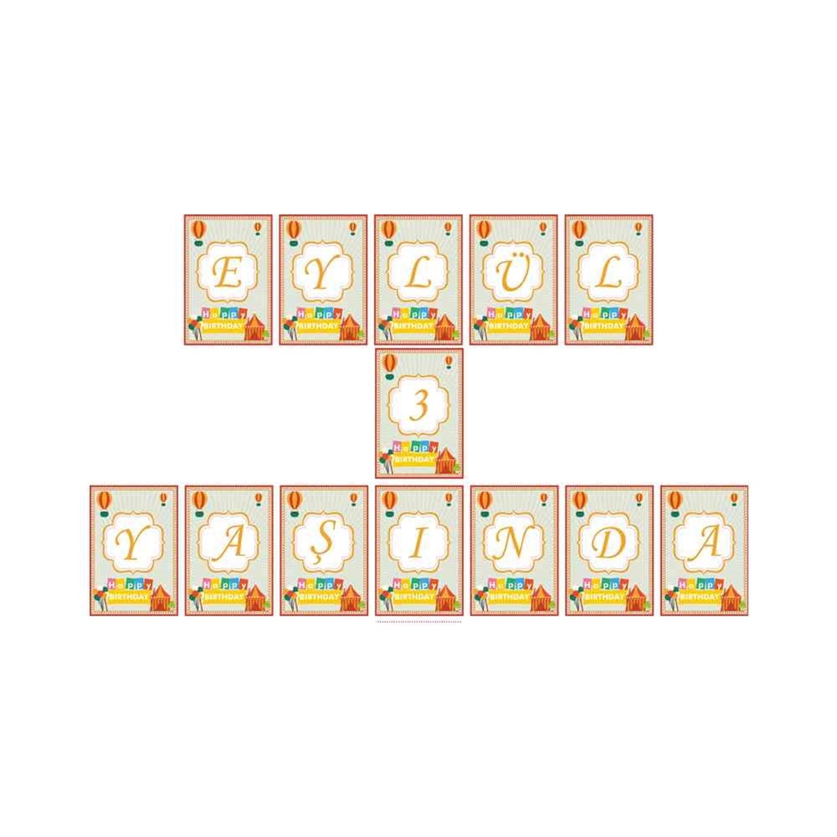 Kız Çocuğu Harf Banner  