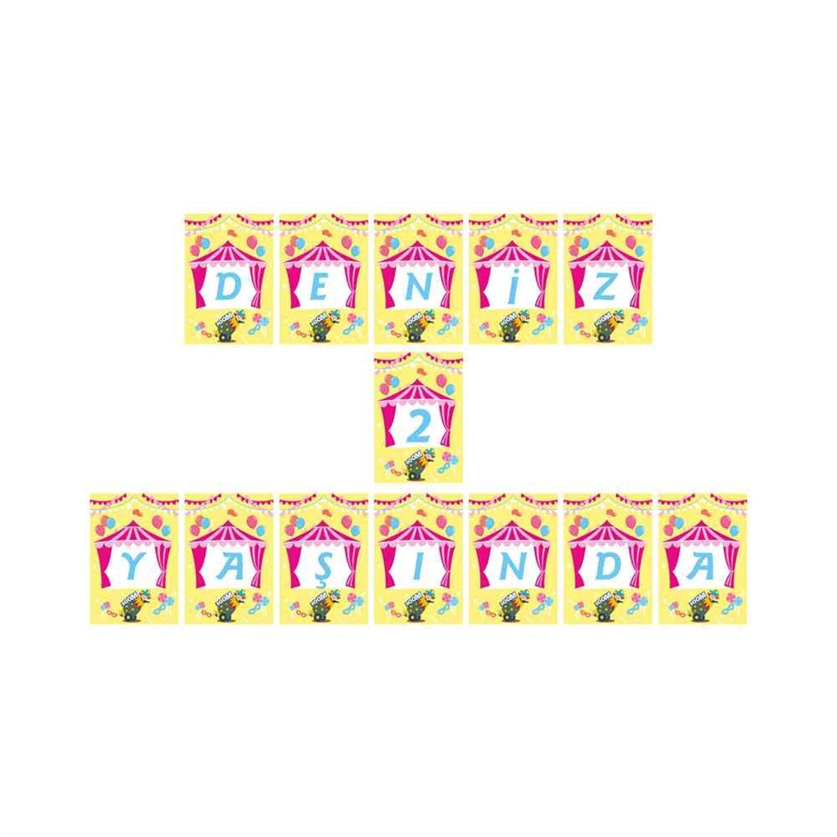 Kız Çocuğu Harf Banner  