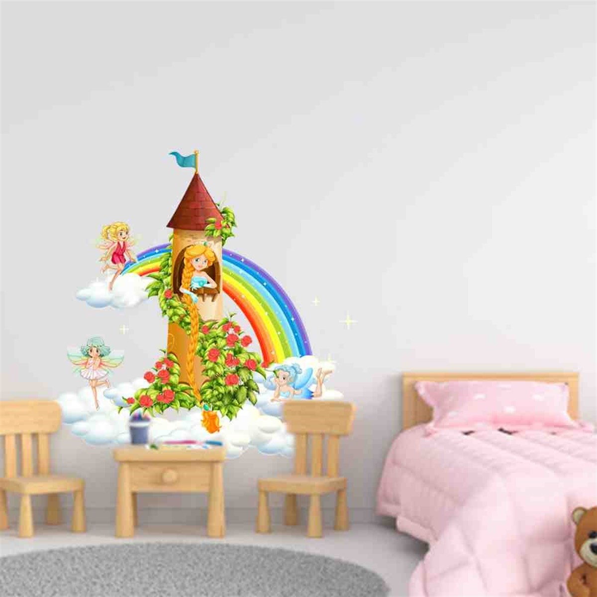 Kız Çocuk Odası Melekli Sticker 