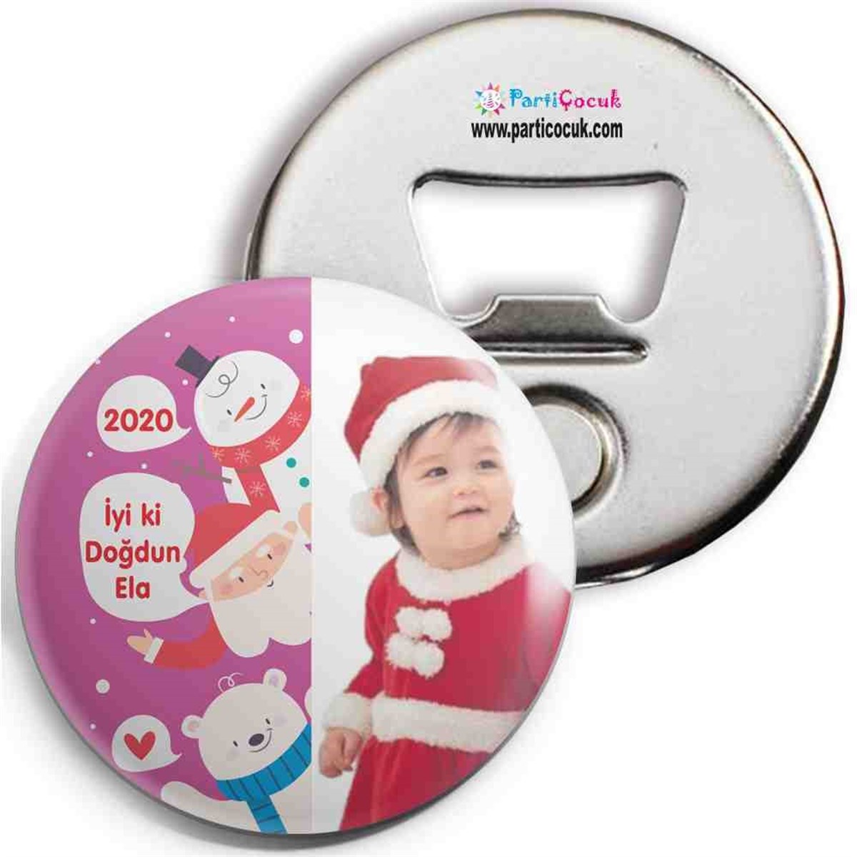 Kız Çocuk Yılbaşı Tema Açacak Magnet 