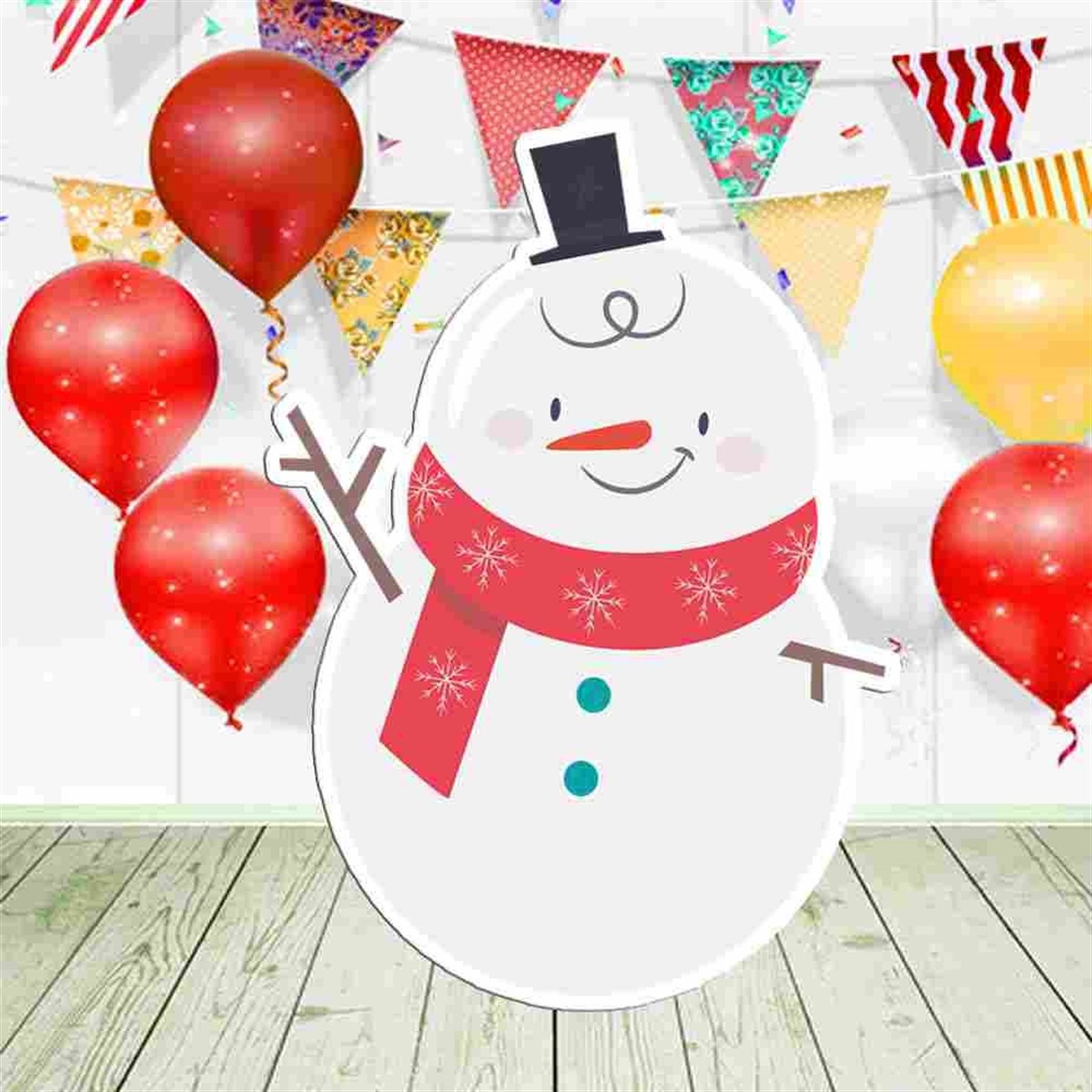 Kız Çocuk Yılbaşı Tema Figür Pano 