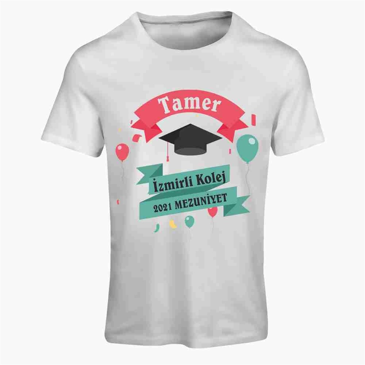 Koleje Özel Kep Töreni Tişörtü 