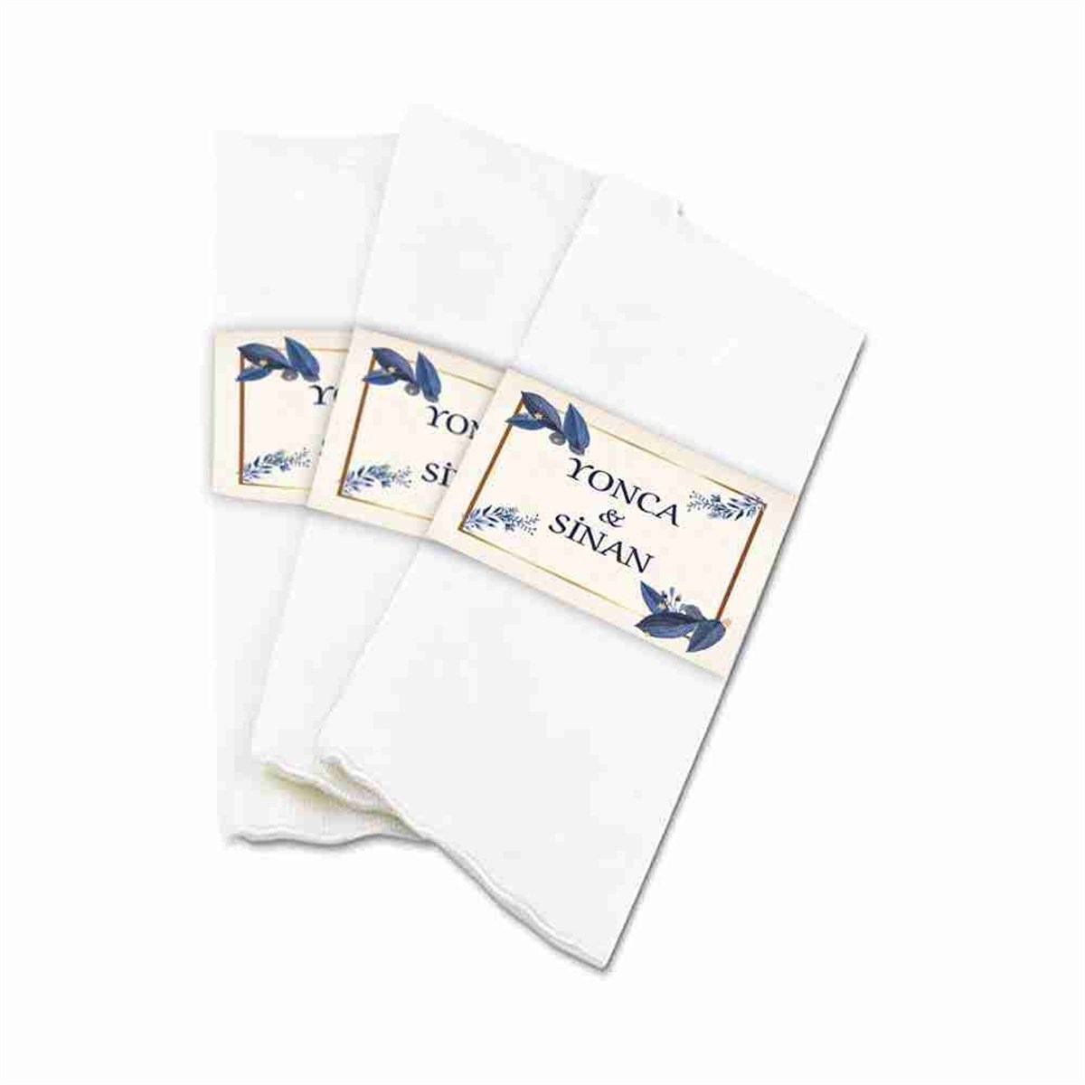 Konsepte Özel Üretilen Nişan Peçete Sargı 