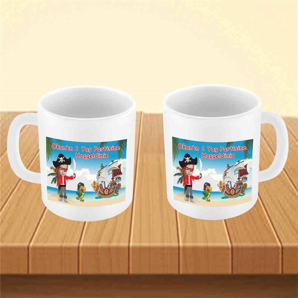 Korsan Gemili  Konsept Kupa Bardak Mug  