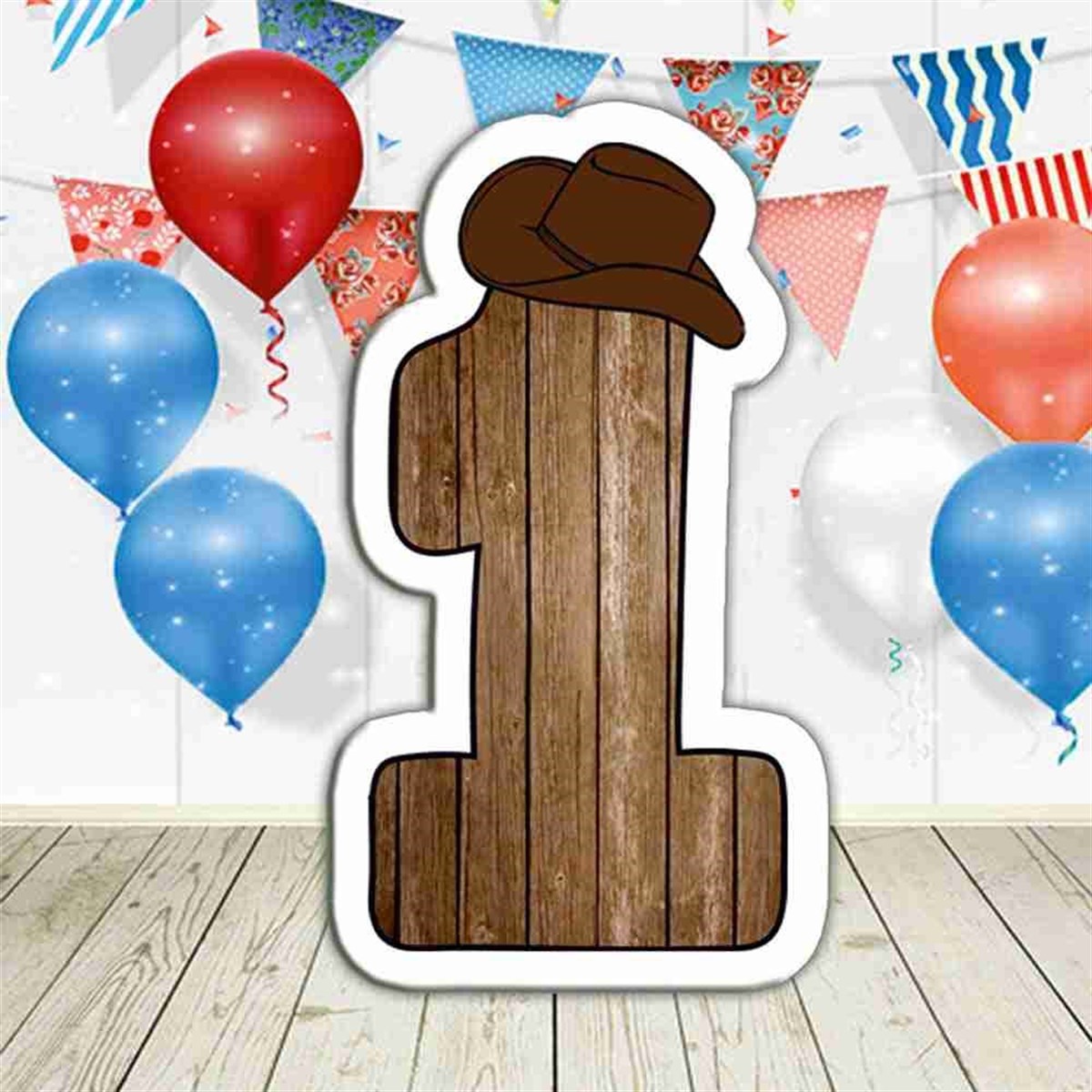 Kovboy Şapkalı 1 Pano 