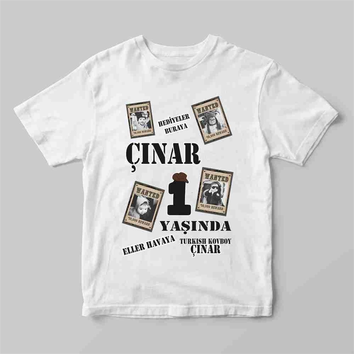 Kovboy Temalı Tişört Baskı 