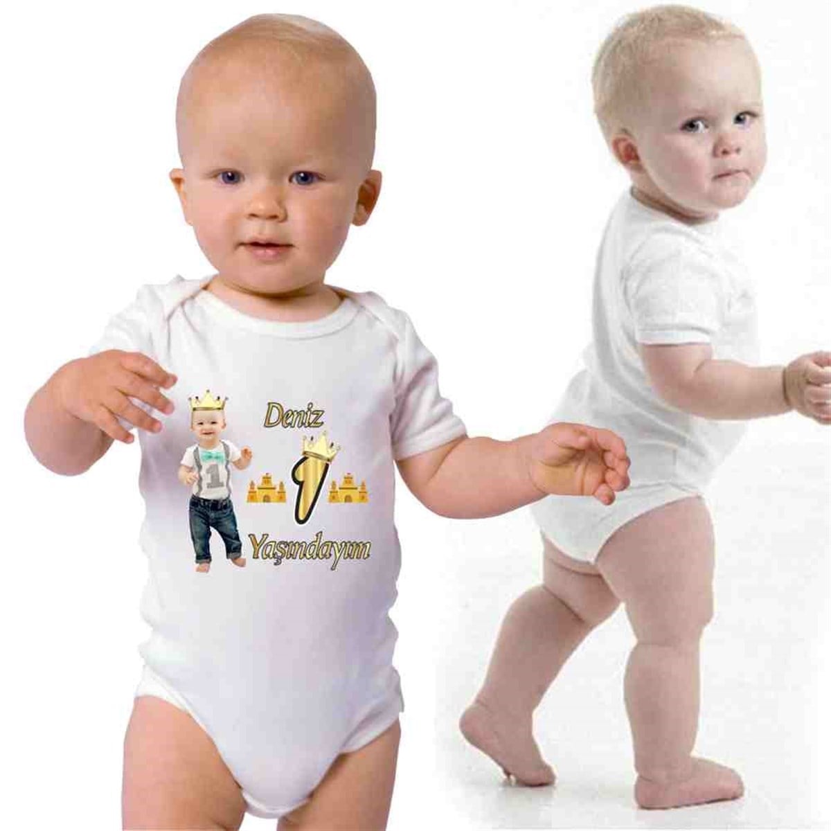 Kral Tacı Konsepti Kişiye Özel T-Shirt Baskı  