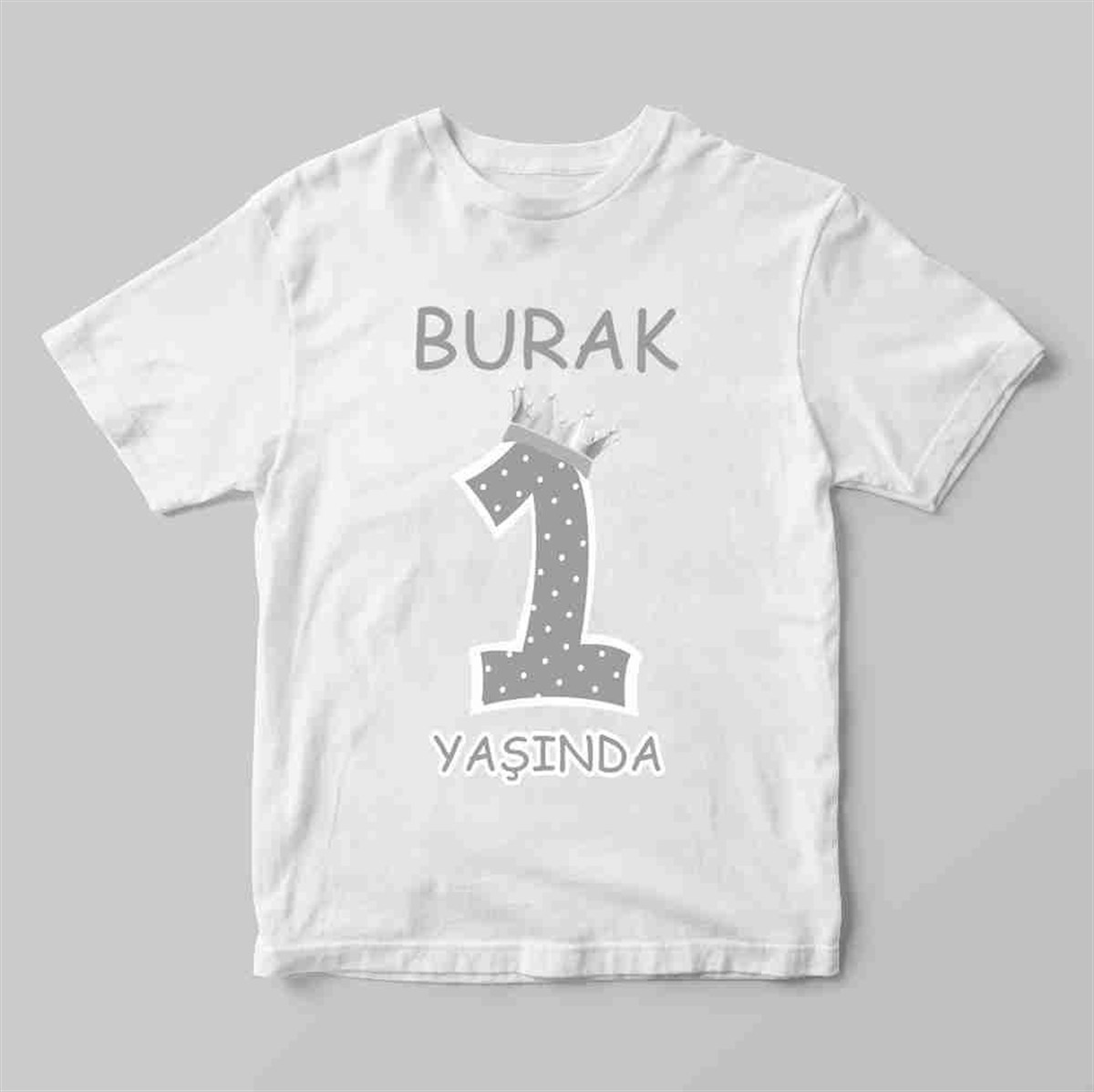 Kral Taçlı Kişiye Özel Tişört Baskı 