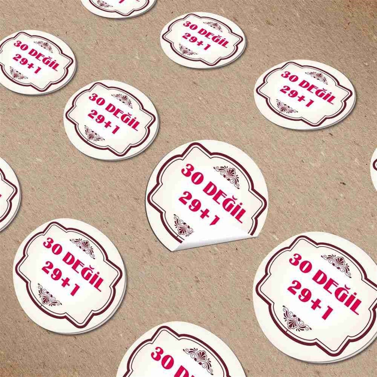 Kurukafa Konsepti Kişiye Özel Sticker 30 Adet 