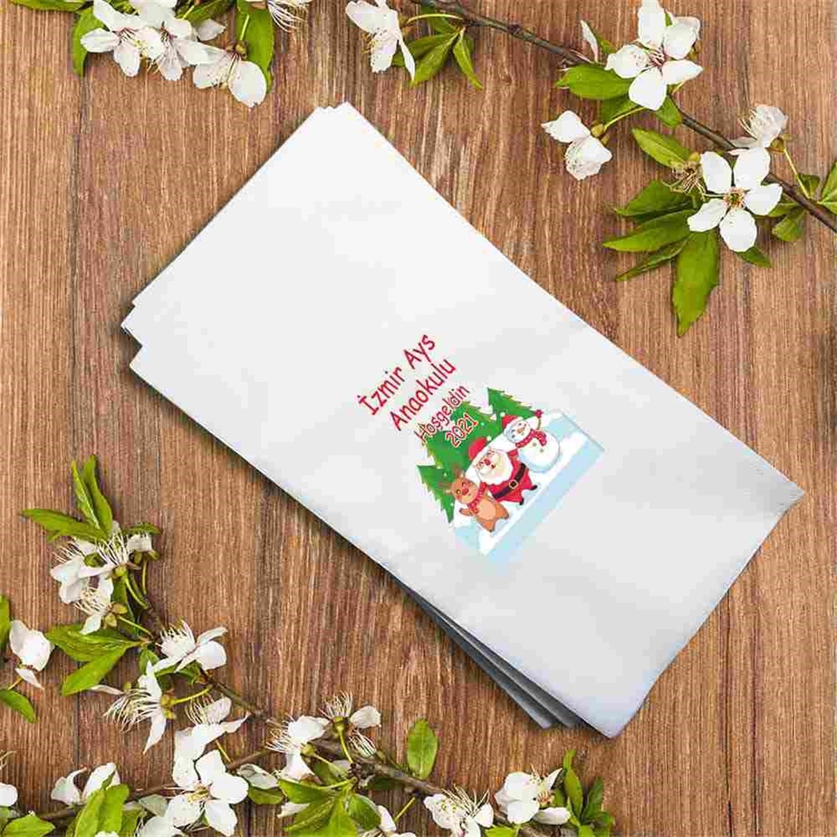 Kuruma Özel Yılbaşı Kuruma Özel Peçete Baskı 