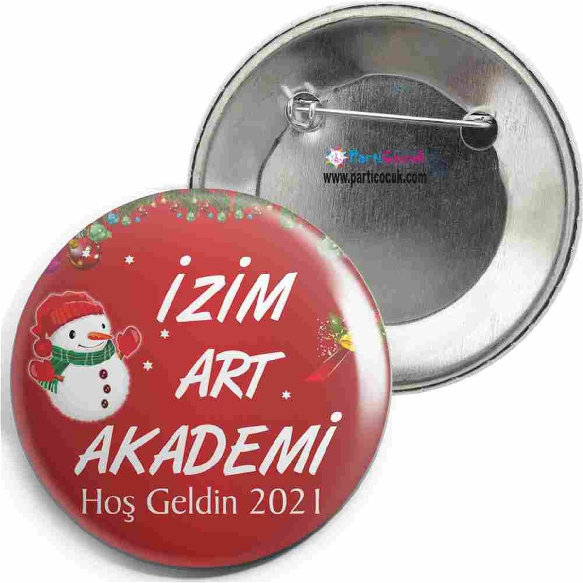 Kurumsal Tasarım Yılbaşı Partisi Yaka Rozet  