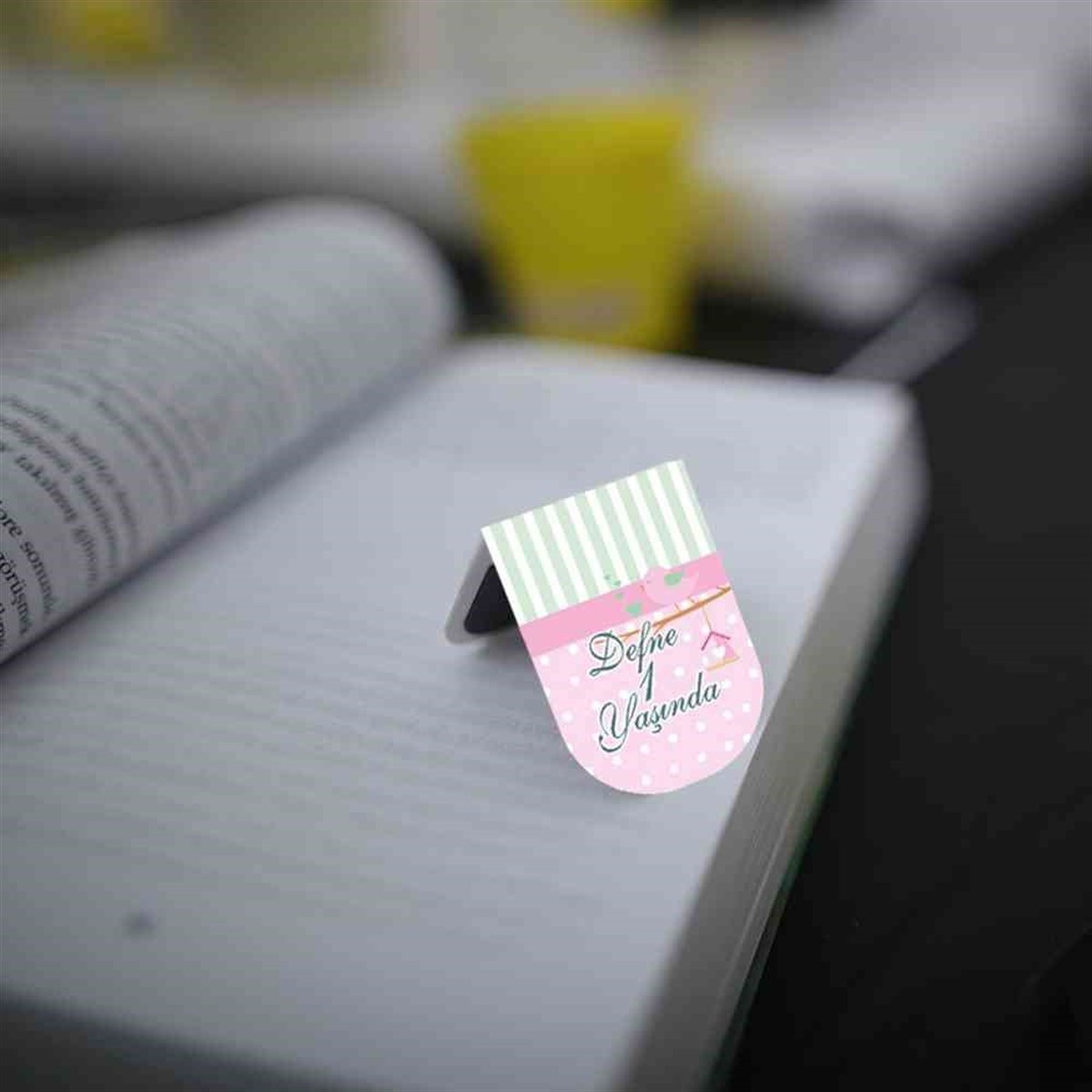 Kuş Konsepti Kitap Ayraçı Magneti 