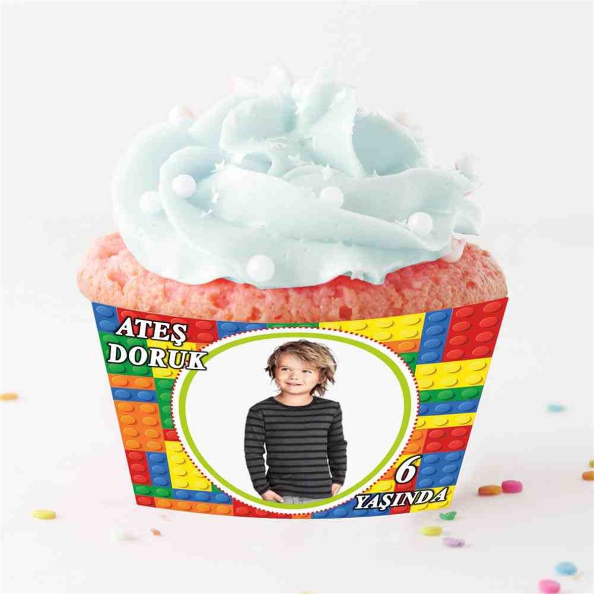 Lego Konsepti Cupcake Sargısı 