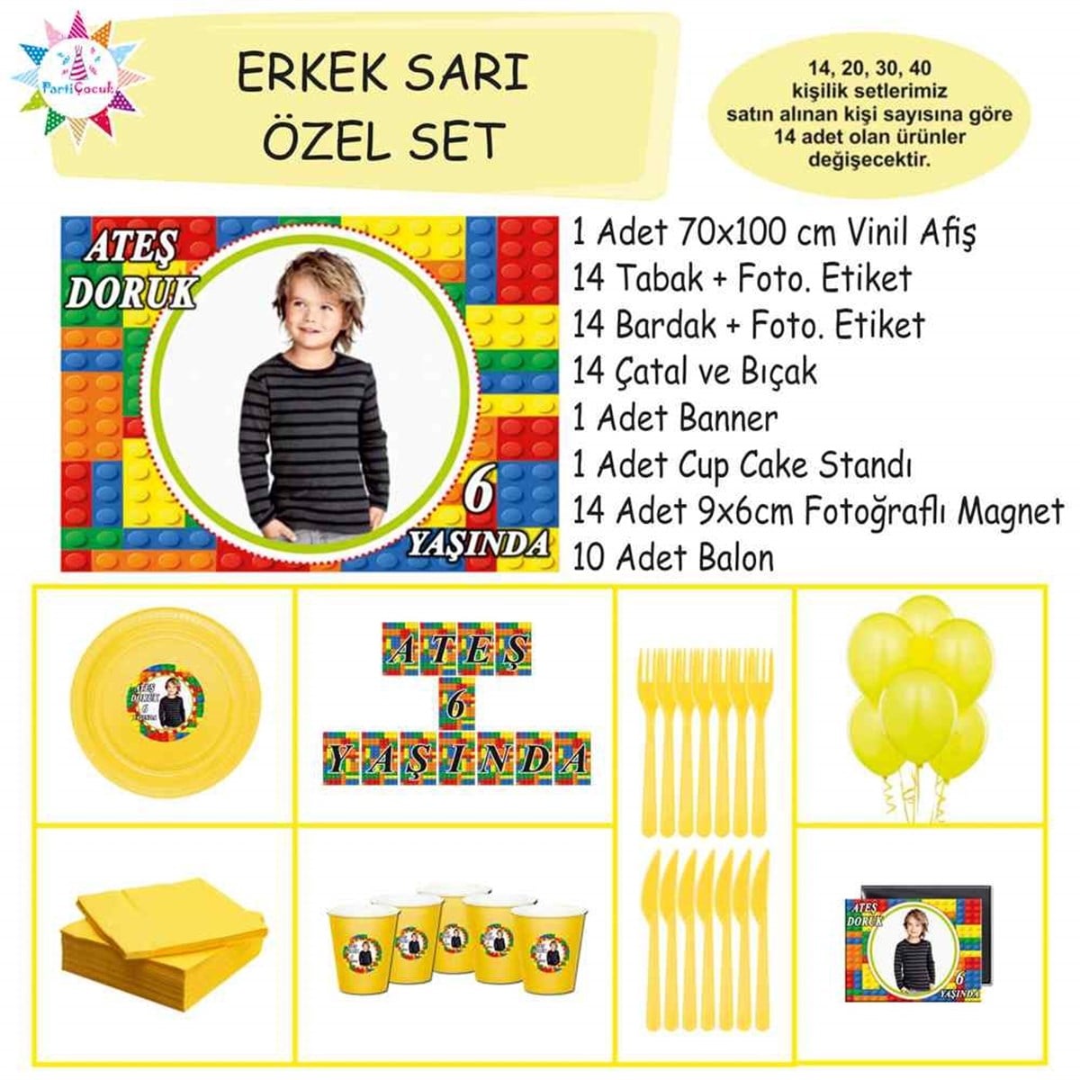 Lego Parti Malzemeleri Özel Set 