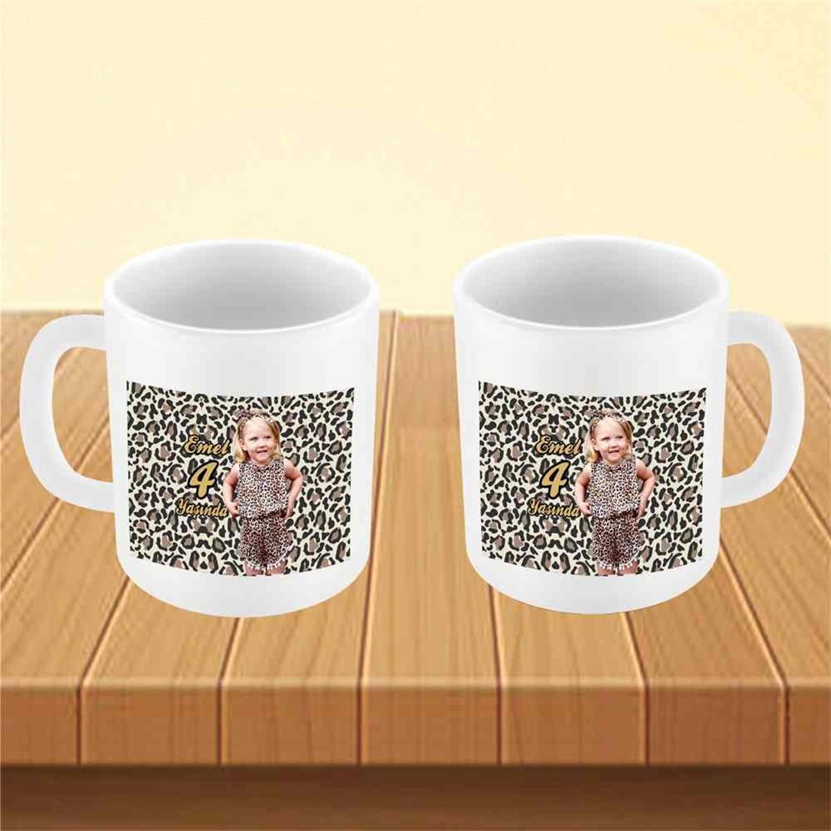 Leopar Konsept Kupa Bardak Mug  