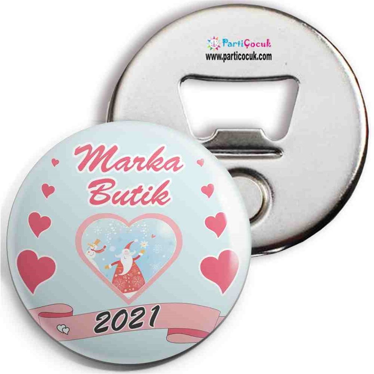 Logo Baskılı Yeni Yıl Hediyelik Magnet  