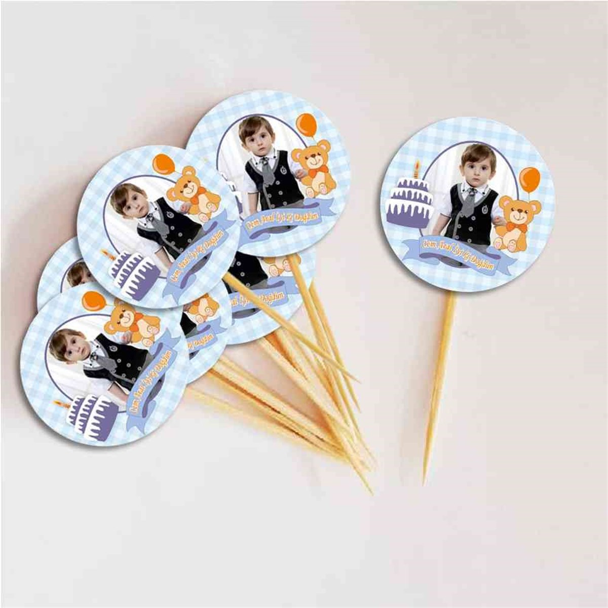 Mavi Ayıcıklı Temalı Kurdan  