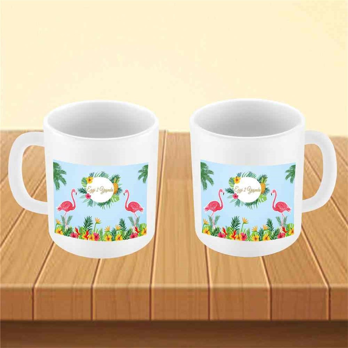 Mavi Filamingo Konsept Kupa Bardak Mug  