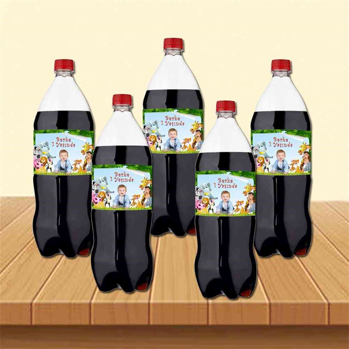 Mavi Safari Kosepti Cola Şisesi Bandı    