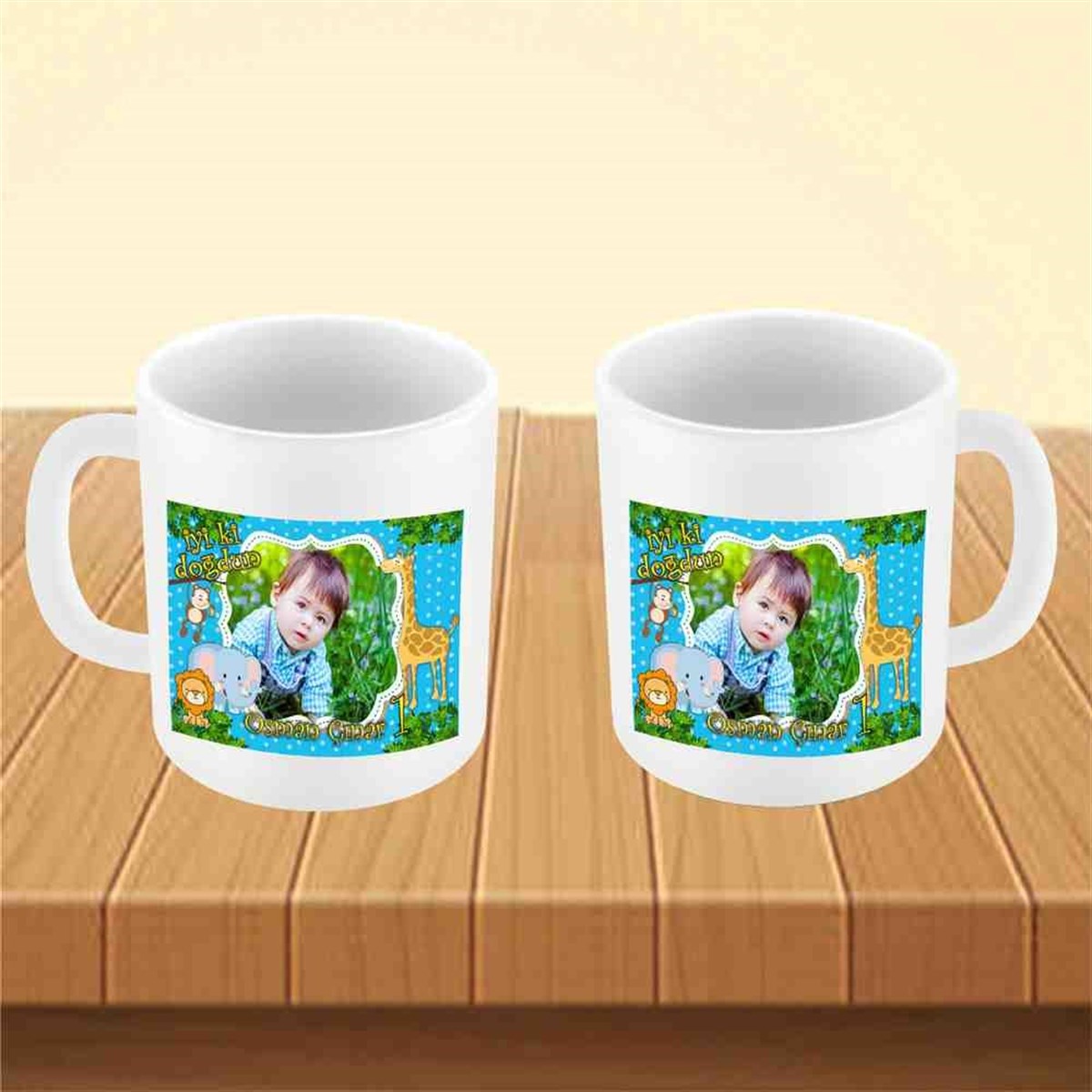 Mavili Ormanlı Konsept Kupa Bardak Mug 
